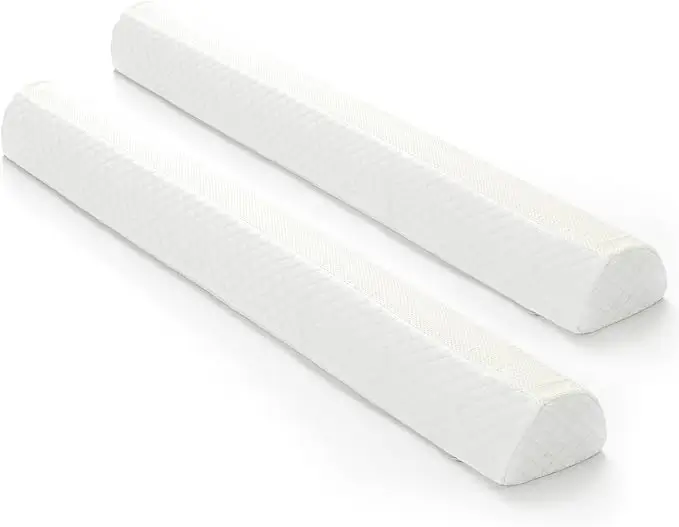 Foam bumper rails on a twin mattress for toddler safety