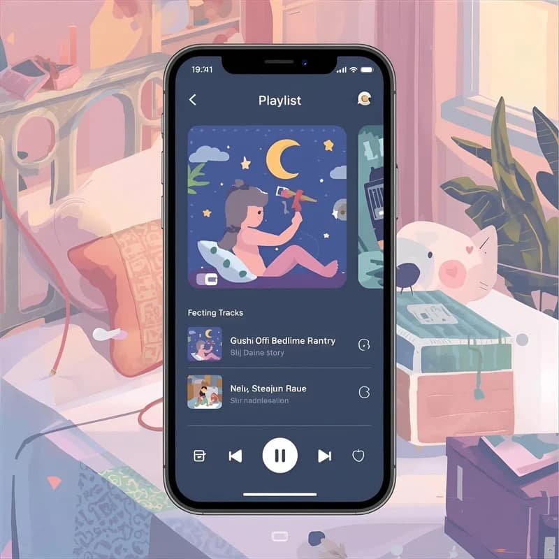 Calm Bedtimes Made Simple With Playlists and Favorites